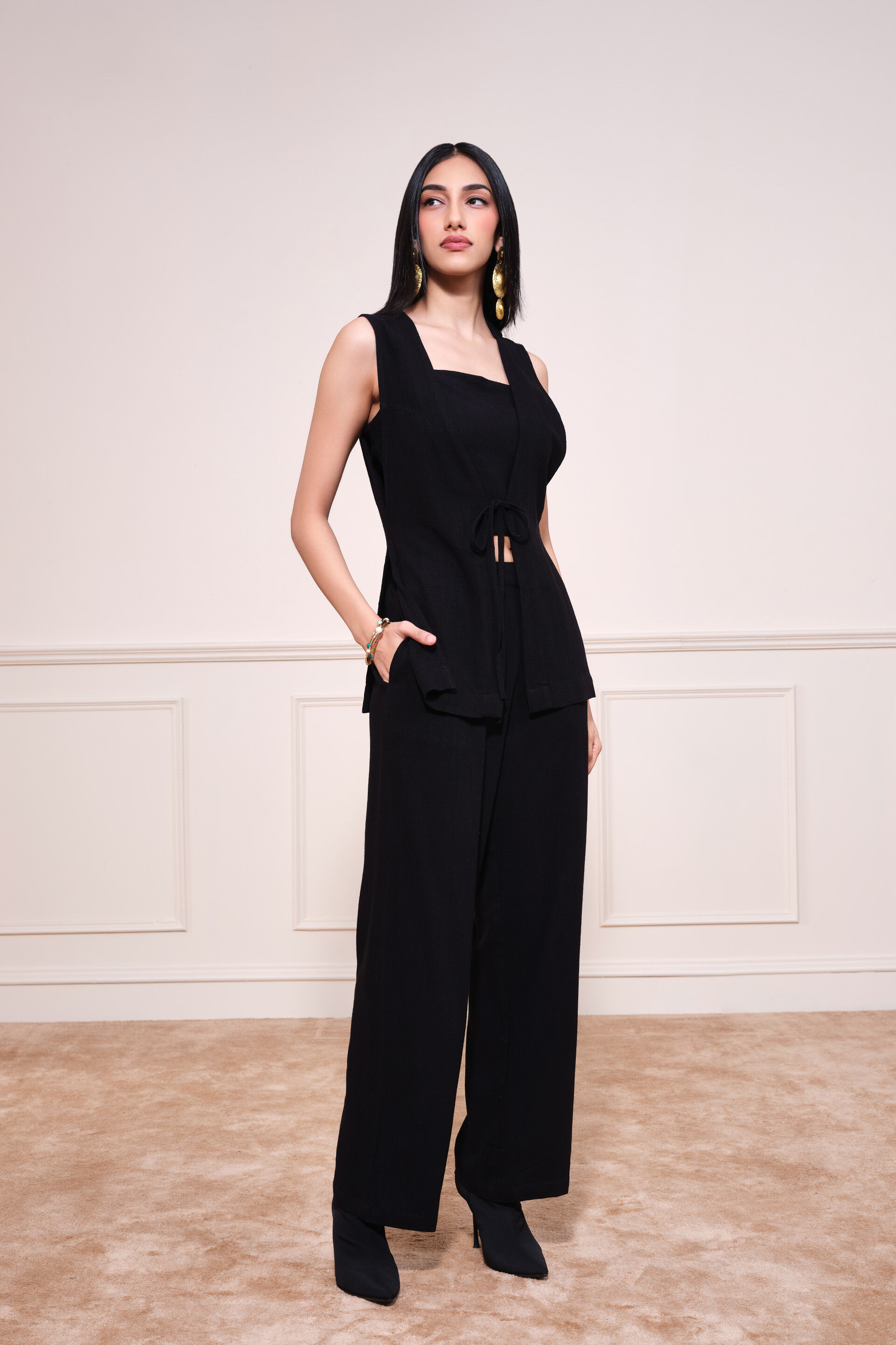 Raven Co-ord Set, Black, image 2